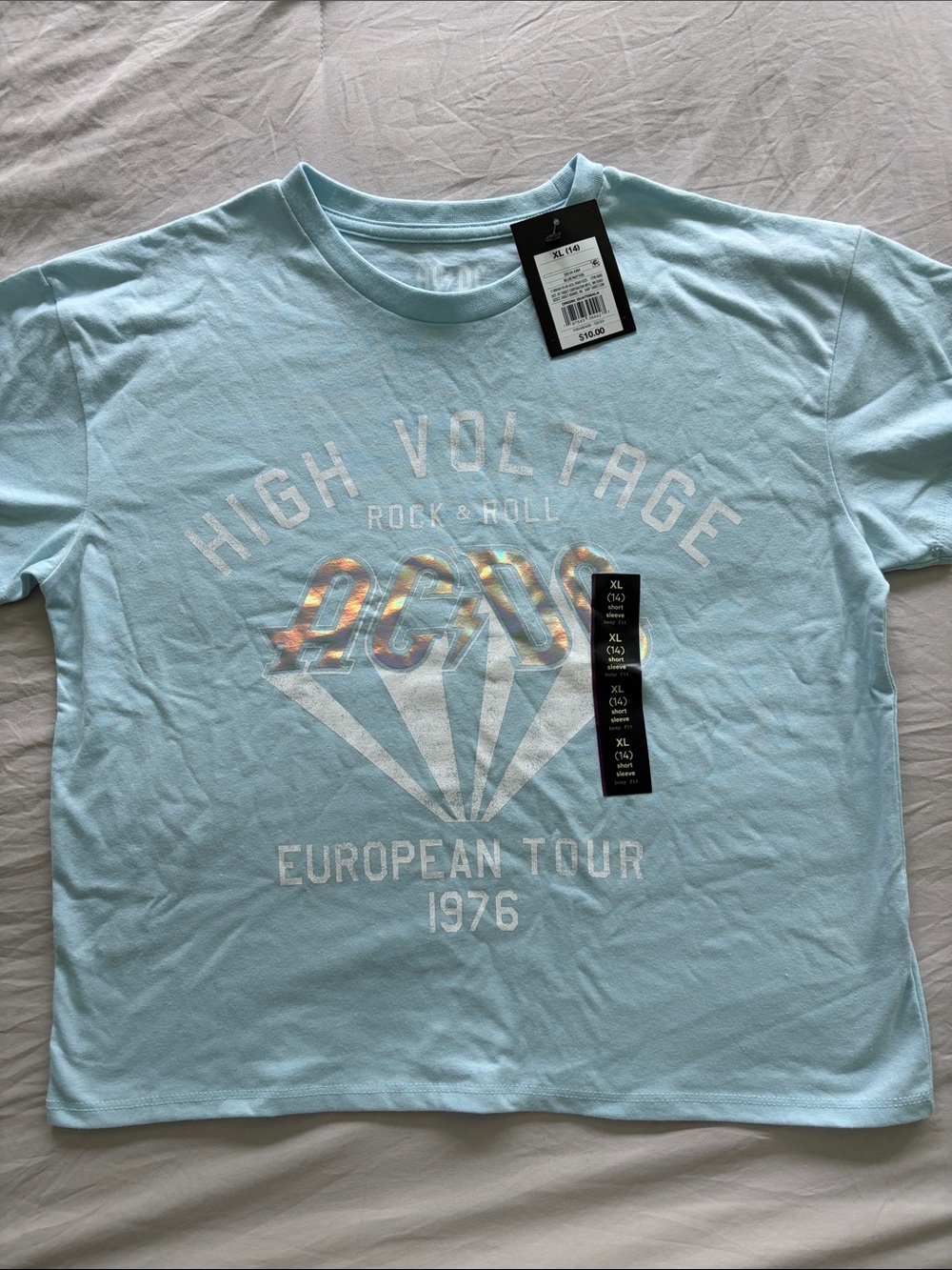 art class Light Blue "High Voltage" Graphic Tee